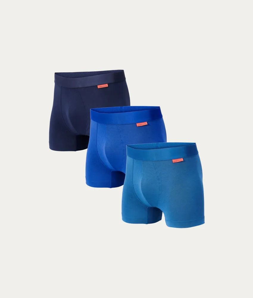 Undiemeister Boxershort Blauwtinten, 3-pack