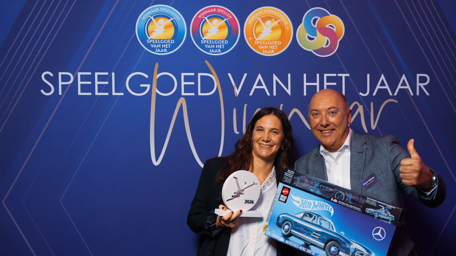 Mattel met de Hot Wheels Mercedes-Benz 300 SL en de Publieksprijs