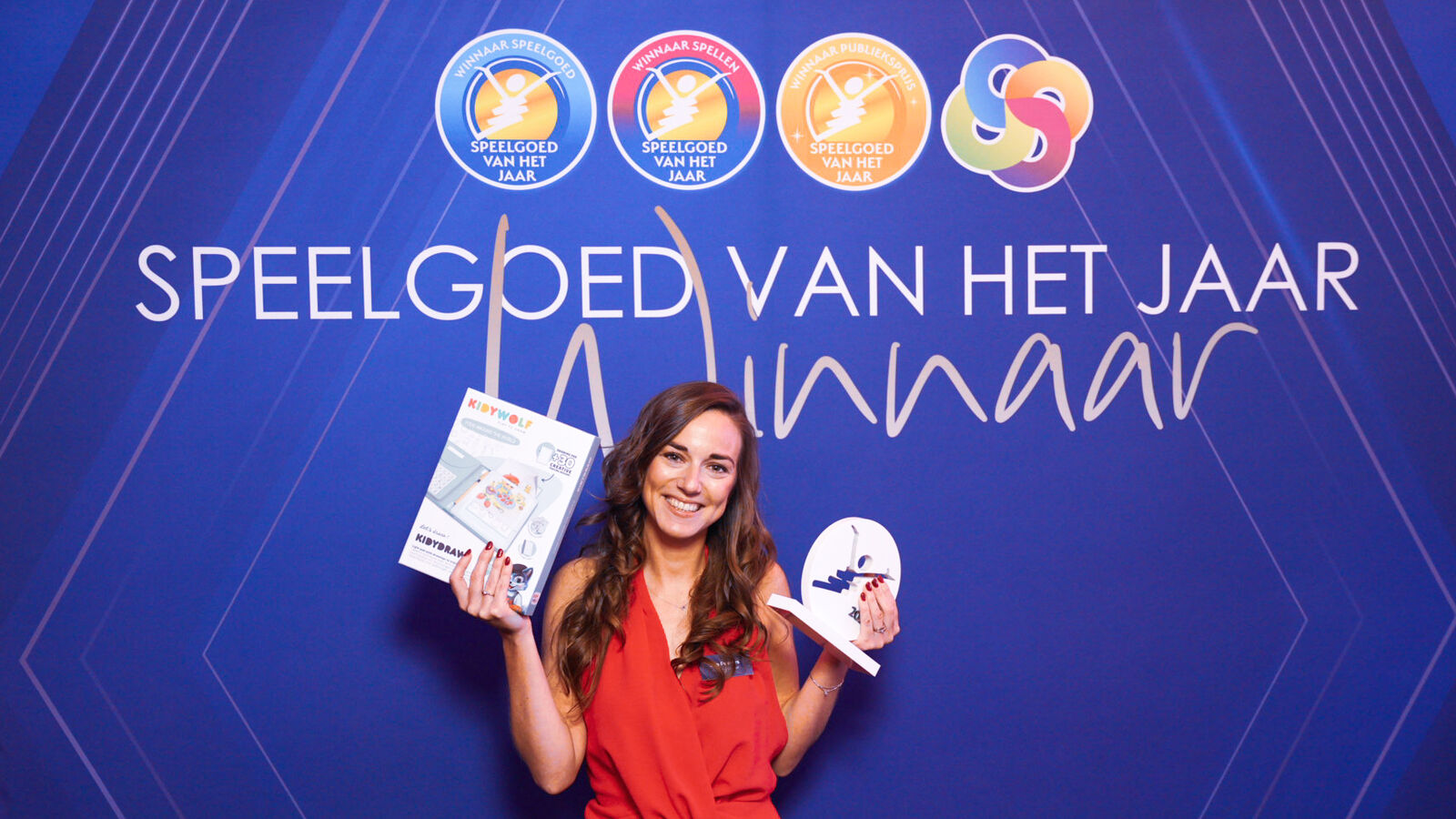 Nespart met de Kidydraw-pad en de Publieksprijs